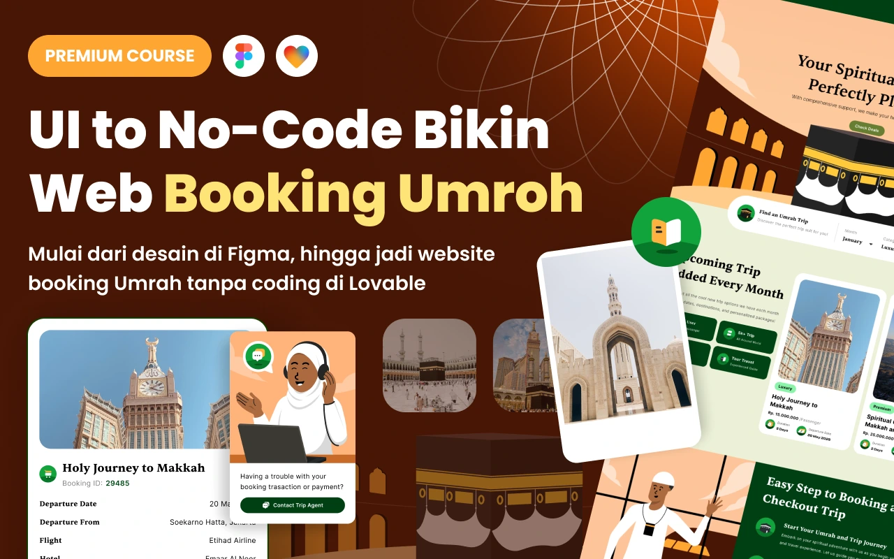 Foto kelas UI UX Figma to No-Code Lovable AI: Bikin Web Paket Umroh